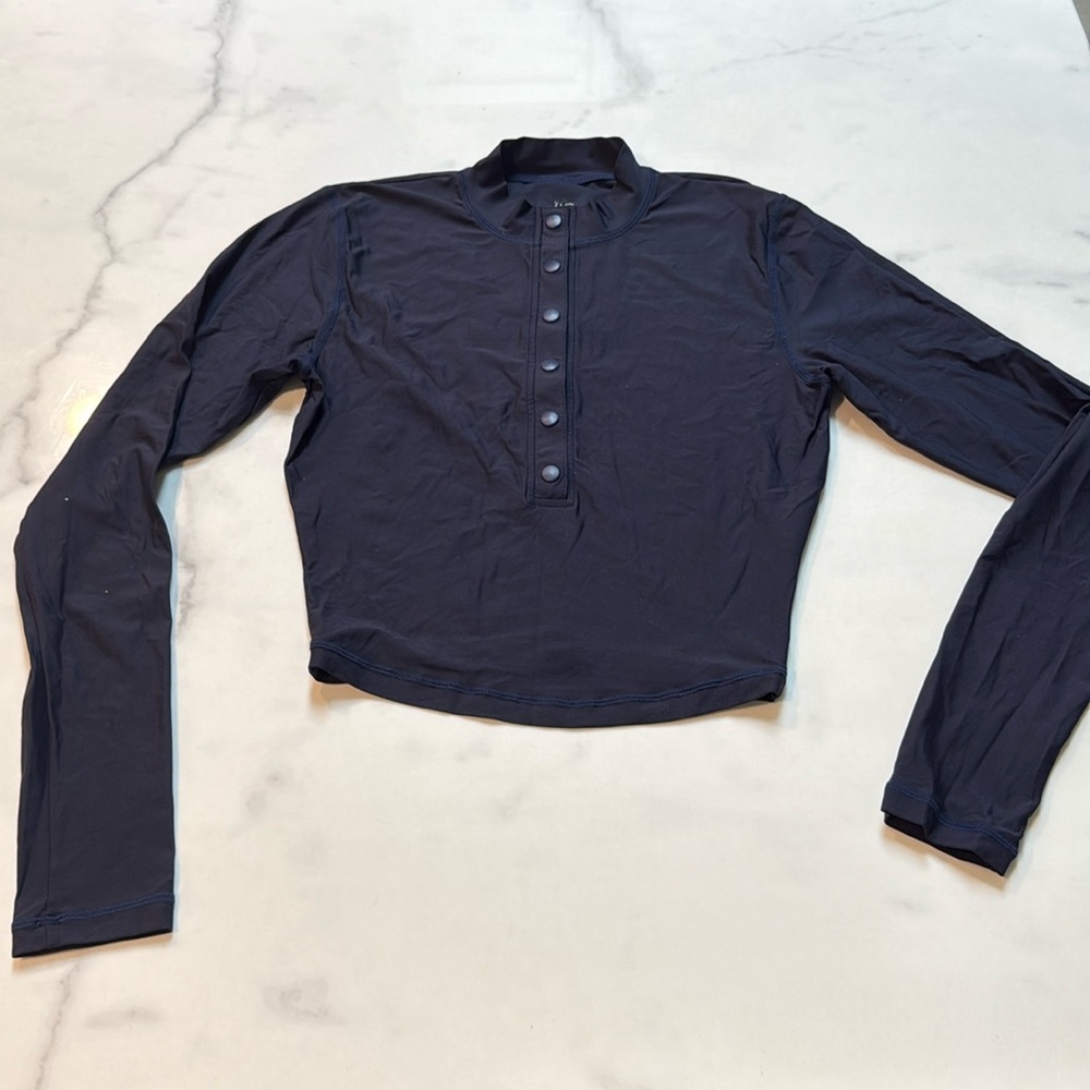 J crew cropped rash guard